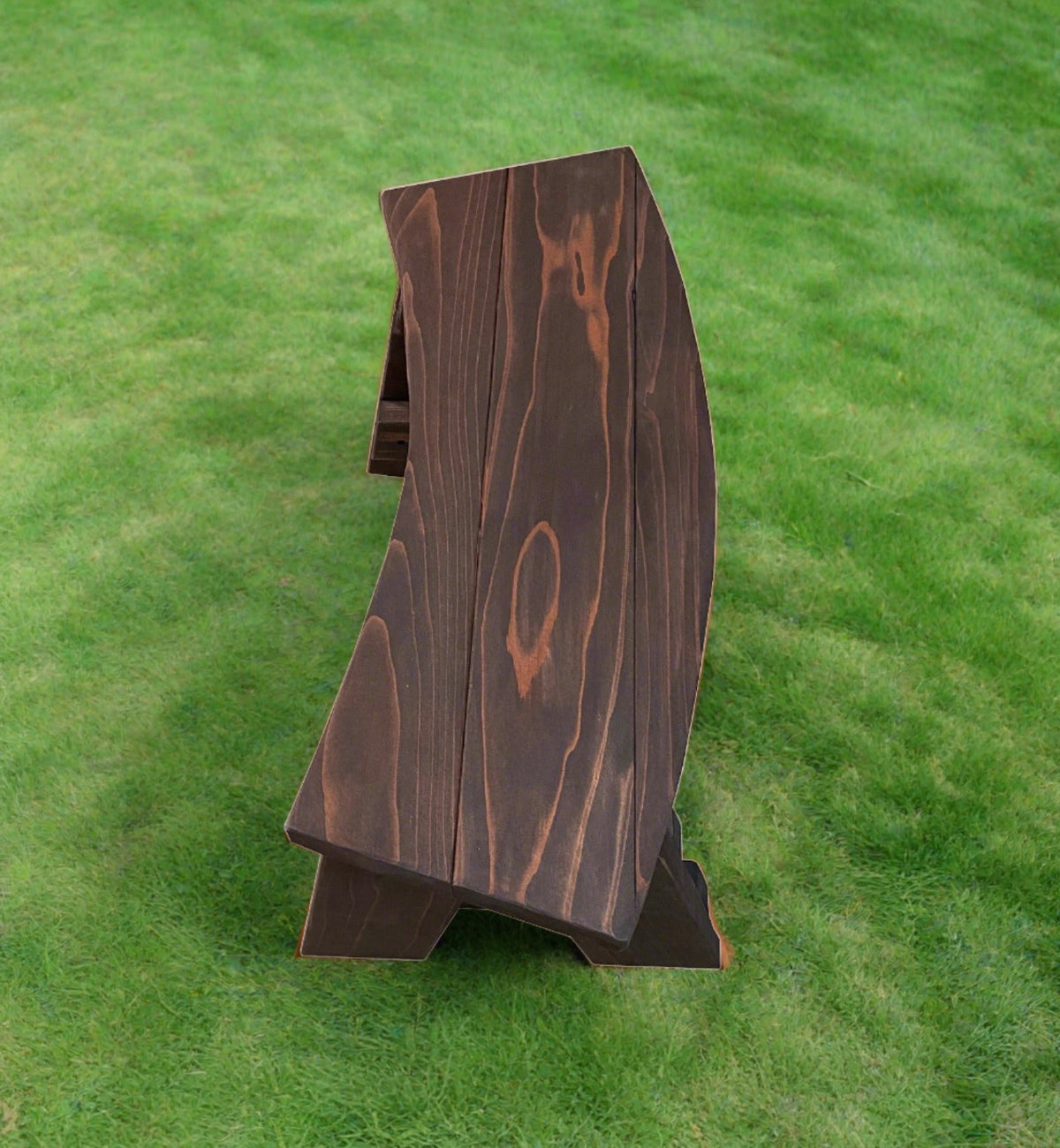 Solid Redwood or Douglas Fir Outdoor Picnic Bench