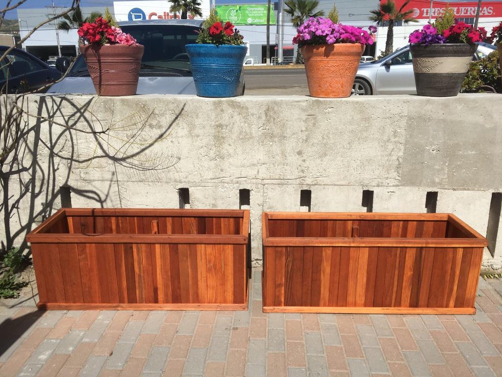 Solid Redwood Garden Planter Box