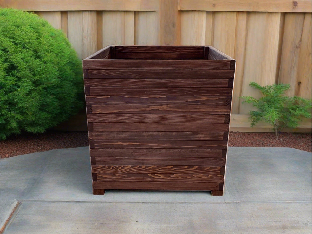 Solid Redwood Garden Planter Box