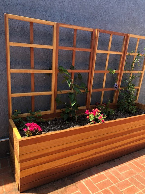 Solid Redwood or Douglas Fir Garden Planter Box