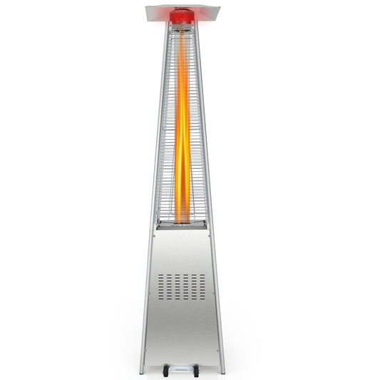 42,000 BTU Pyramid Patio Heater with Glass Flame Tube