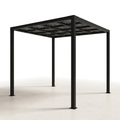 Aluminum Pergola Built for Modern Patios, 8x8 Ft Matte Black, Powder Coated, Easy Assembly