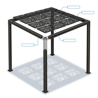 8 Ft. X 8 Ft. Matte Black Aluminum Pergola — How It Works