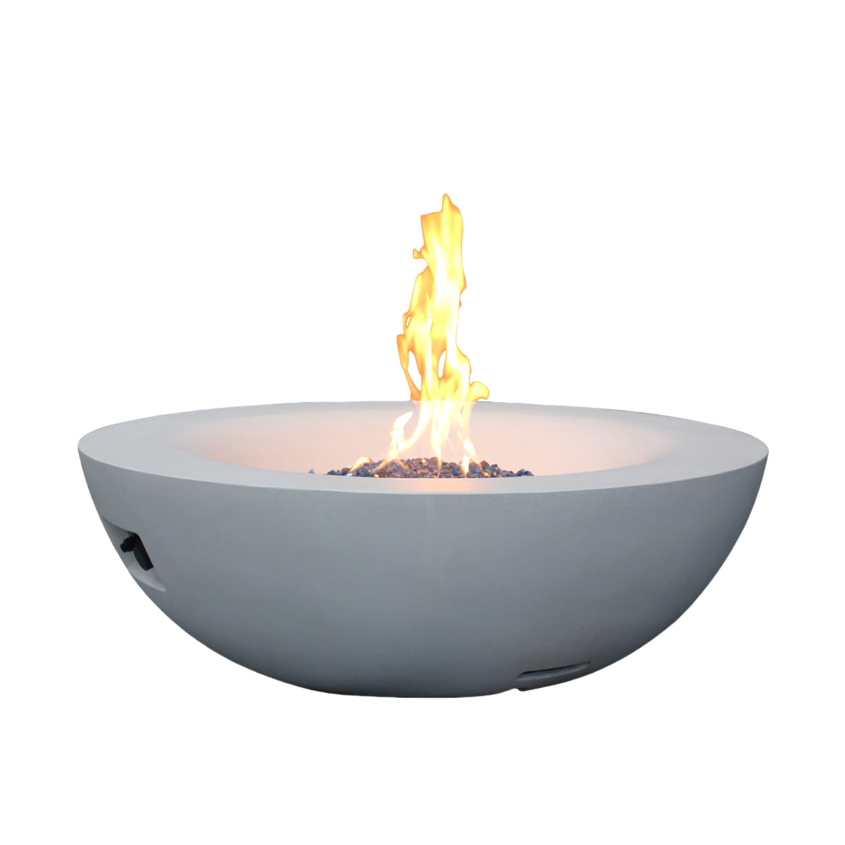 42 Inch Antique White Concrete Propane Fire Pit Bowl