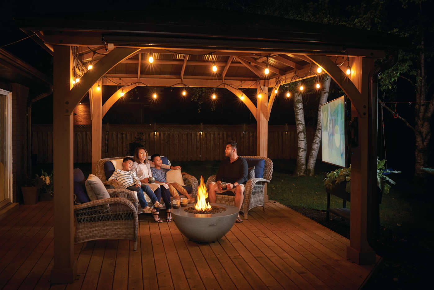 Patio Elegance 36-Inch Round Fire Table – Nexus Patioflame Table