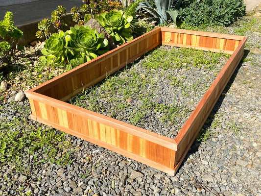Solid Redwood Raised Garden Bed