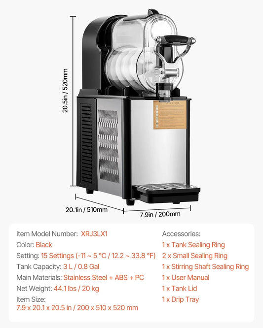 Commercial Slushy Machine For Restaurants And Parties