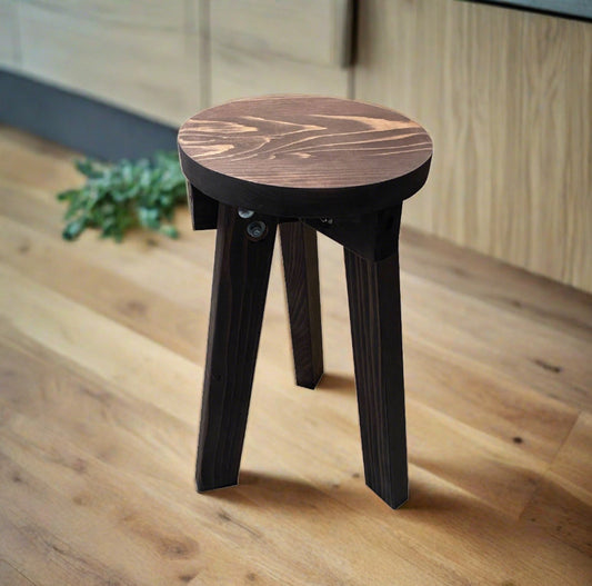 Solid Redwood or Douglas Fir Patio Stool