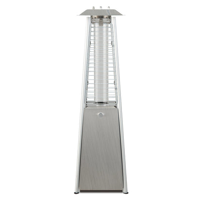 10,000 BTU Portable Stainless Steel Tabletop Patio Heater with Glass Tube